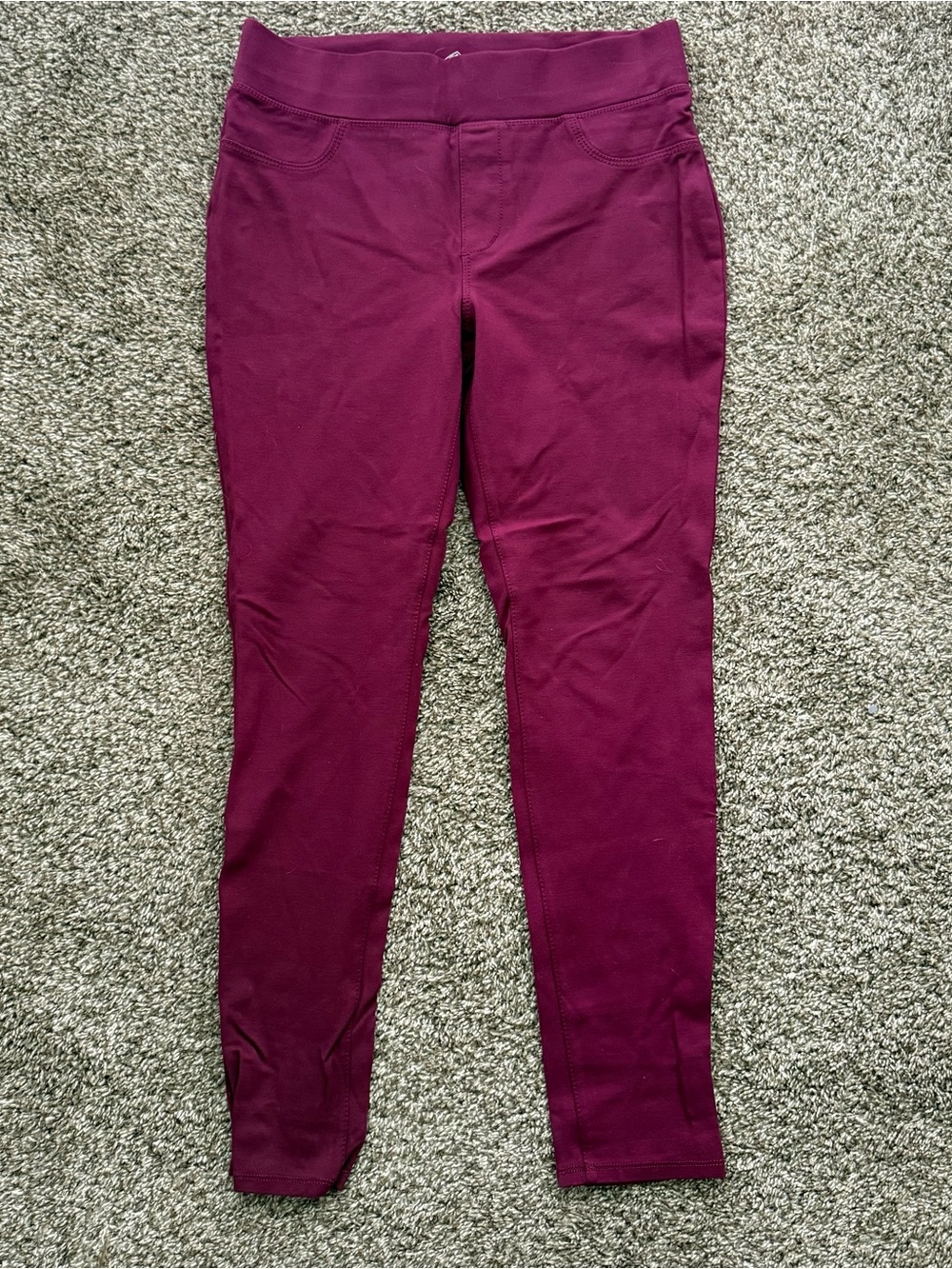 St. John's Bay Wine Skinny Leggings - Size Medium
